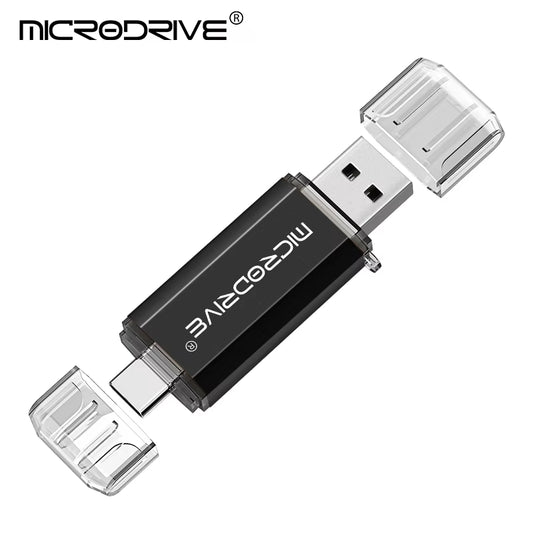 Type C USB Flash Drive OTG 2 in 1 USB 2.0 Micro USB Pen Drive 128GB 64GB 32GB 16GB 8GB 4GB Pendrive Flash Drive