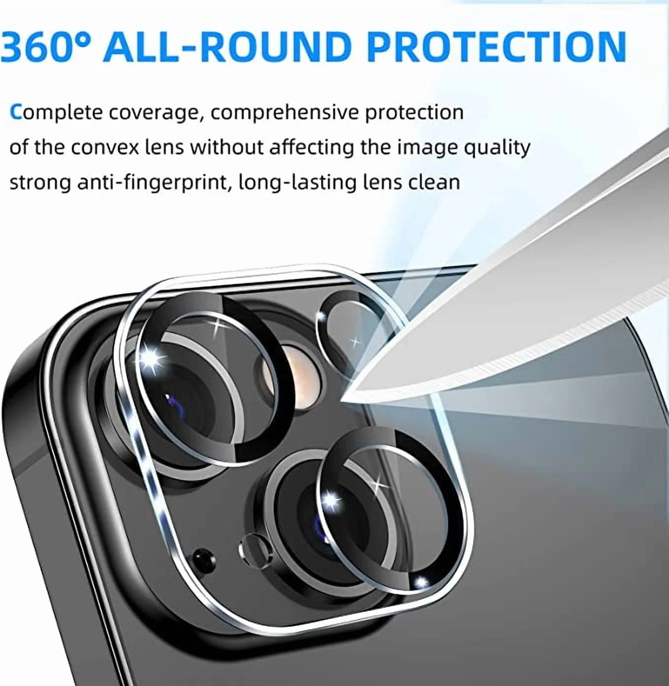 Camera Lens Protector for Iphone 14 & Iphone 14 plus 2022,Premium HD Clear Tempered Glass Lens Cover Flim[Case Friendly][Scratch-Resistant][Easy Installation][Night Circle]